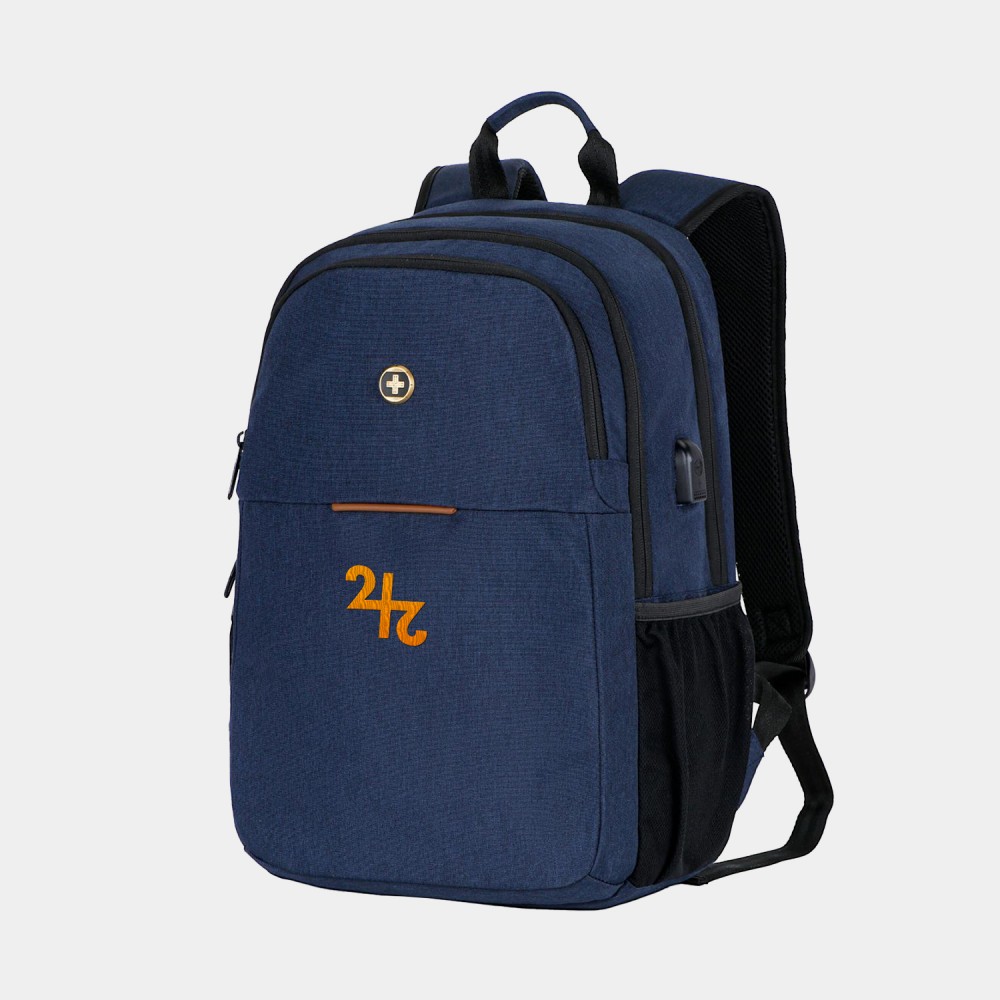 Custom Embroidered SwissDigital BIBERSTEIN TSA-Friendly Travel Backpack