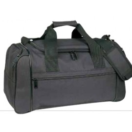 Deluxe Sports Bag w/Front Zippered Pocket Logo Imprinted  Deluxe Sports Bag w/Front Zippered Pocket Logo Imprinted