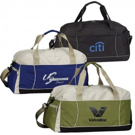 Post Consumer Recycled rPET Duffel Logo Imprinted  Post Consumer Recycled rPET Duffel Logo Imprinted