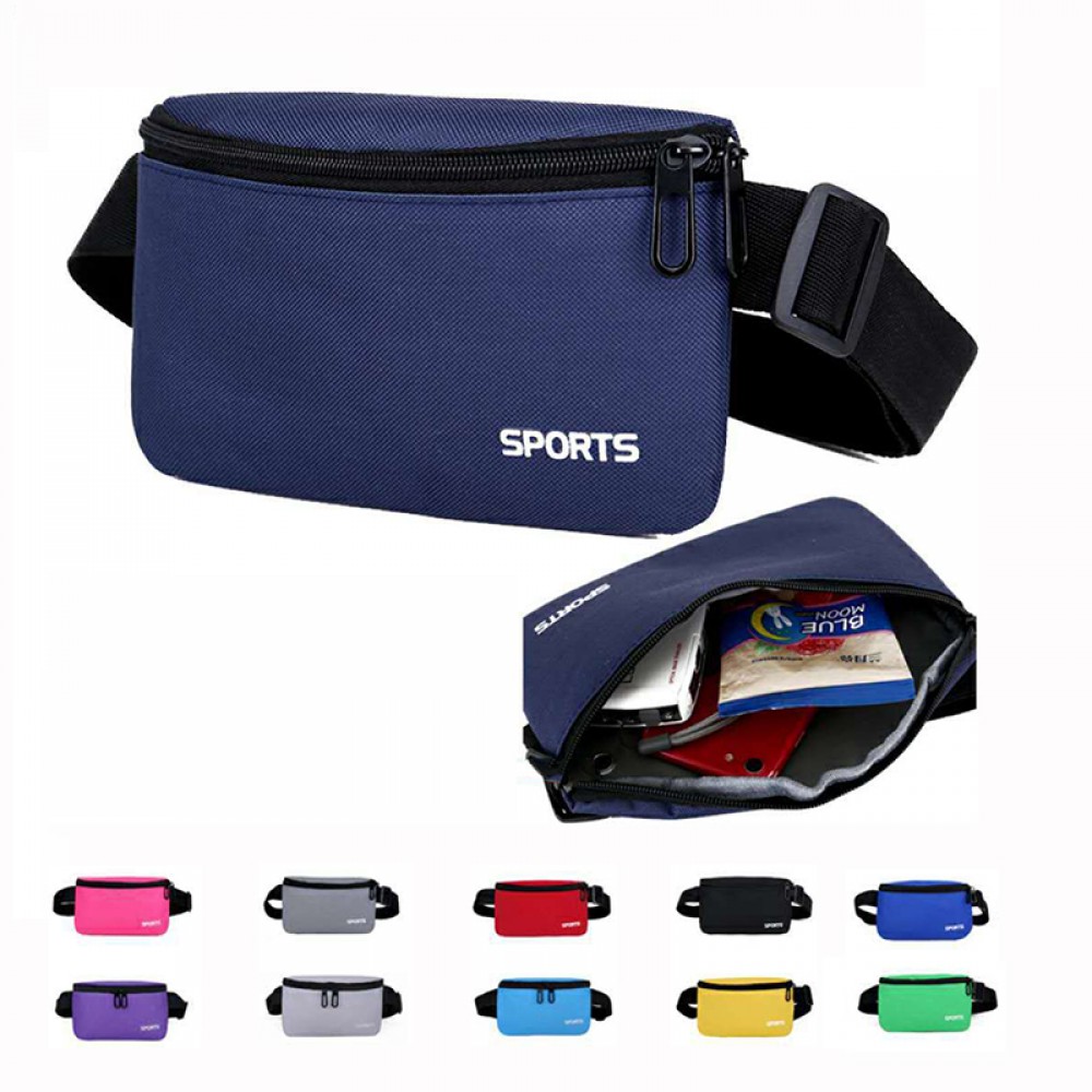 Custom Printed Basics Polyester Fanny Pack Custom Printed Basics Polyester Fanny Pack