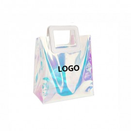 Clear Holographic Tote Bag Logo Imprinted