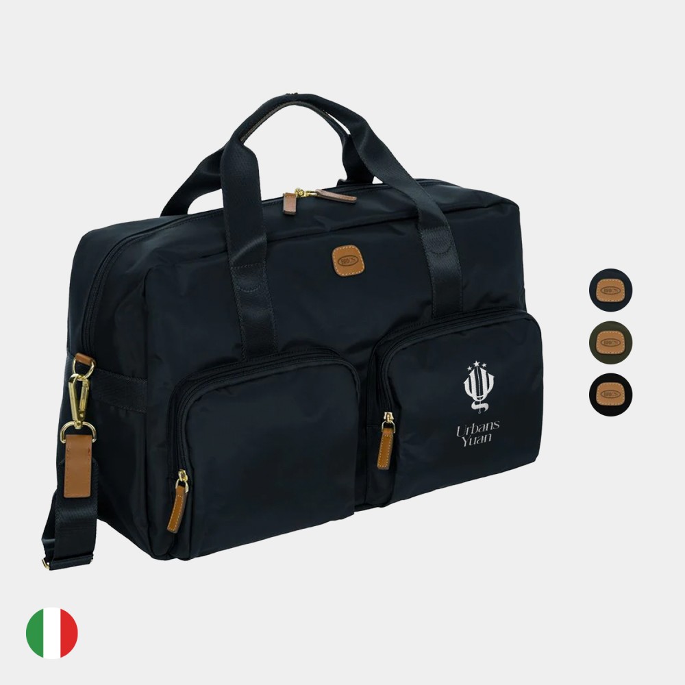 Logo Branded BRIC'S X-Boarding Recycled Deluxe Duffle Bag w/ Pockets Logo Branded BRIC'S X-Boarding Recycled Deluxe Duffle Bag w/ Pockets