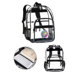 0.4mm Deluxe 17.3" Clear PVC Backpack with Logo