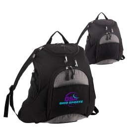 600D Polyester Adventure Backpack w/Padded Back & Shoulder Straps Custom Embroidered
