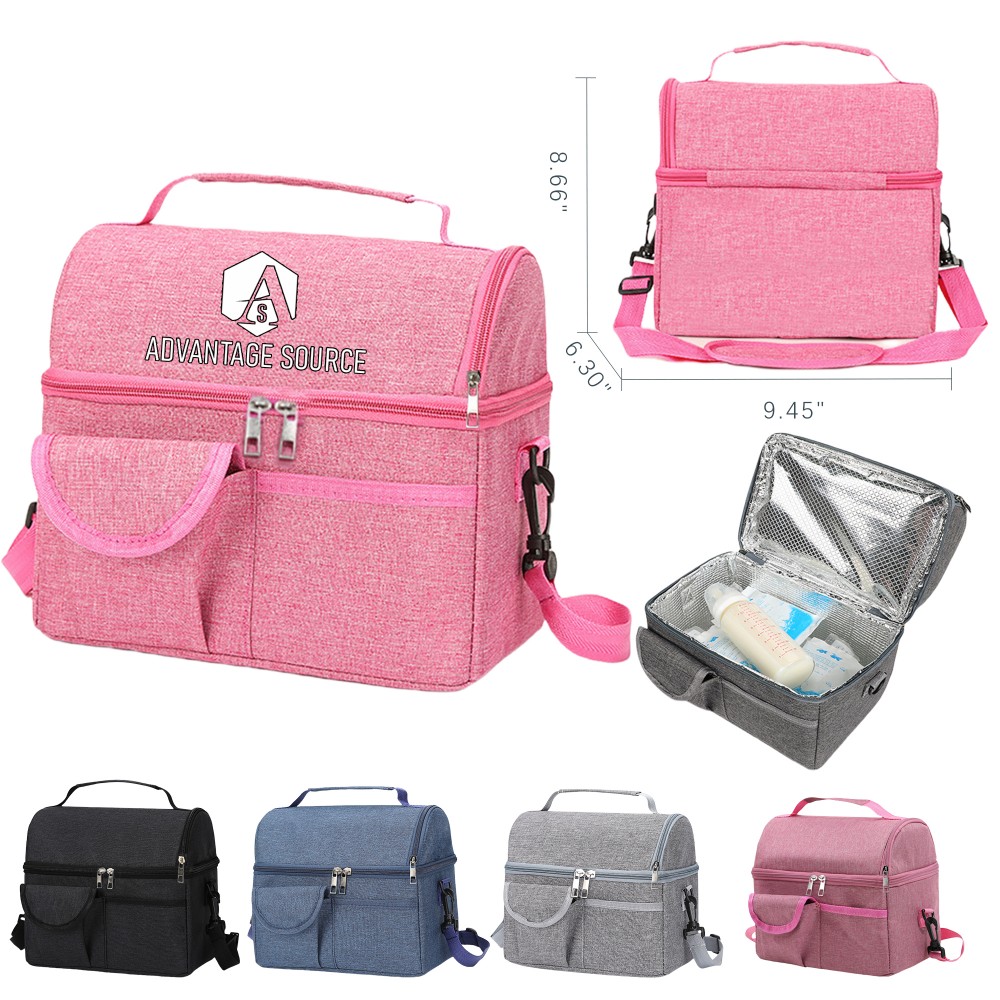 Travel Cooler Bag(9.45" x 8.66" x 6.30") Logo Imprinted