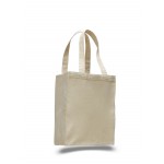 Logo Imprinted Natural Heavy Canvas Book Bag