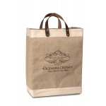 Custom Printed Laminated Jute Market Tote