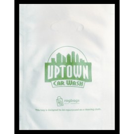 Custom Embroidered Ragbags Die Cut Handle Bag (10"x13")