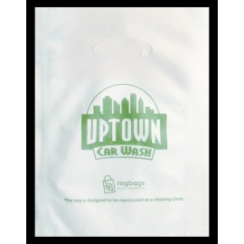 Promotional Ragbags Die Cut Handle Bag (10"x13")