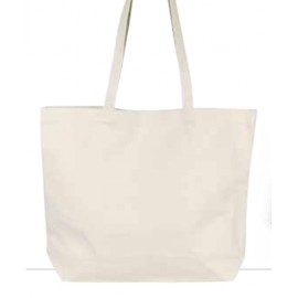 Logo branded Canvas Tote Bag w/Velcro Closure