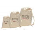 Medium Canvas Laundry Bag with Webbed Shoulder Strap Custom Printed