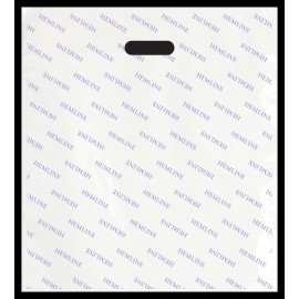 Promotional 4 Mil White Reusable Tote Bag (18''x20'')  Promotional 4 Mil White Reusable Tote Bag (18