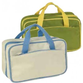 Logo branded 2 Tone Cosmetic Tote Bag  Logo branded 2 Tone Cosmetic Tote Bag