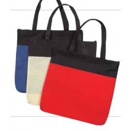 Custom Printed Polypropylene Recycled Zippered Tote Bag