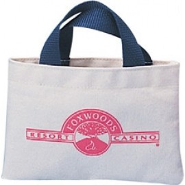 Logo branded 10 Oz. Natural Cotton Mini Tote Bag