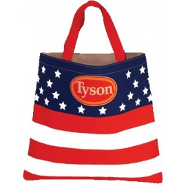 Logo branded 600 Denier Polyester Flag Tote