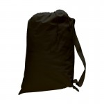 Large Canvas Laundry Bag with Webbed Shoulder Strap Logo Imprinted