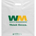 Logo branded 2.5 Mil RethinkPoly Patch Handle Bag (18''x20'')