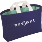 Logo branded 18 Oz. Natural Canvas Rodeo Drive Shopping Tote Bag