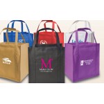 Promotional Heavy Duty Grocery Tote Bag (13"x15"x10")