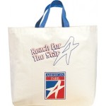 Promotional 10 Oz. Color Canvas Jumbo Tote Bag
