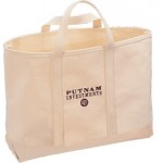 Logo branded 15 Oz. Classic Natural Canvas Tote Bag