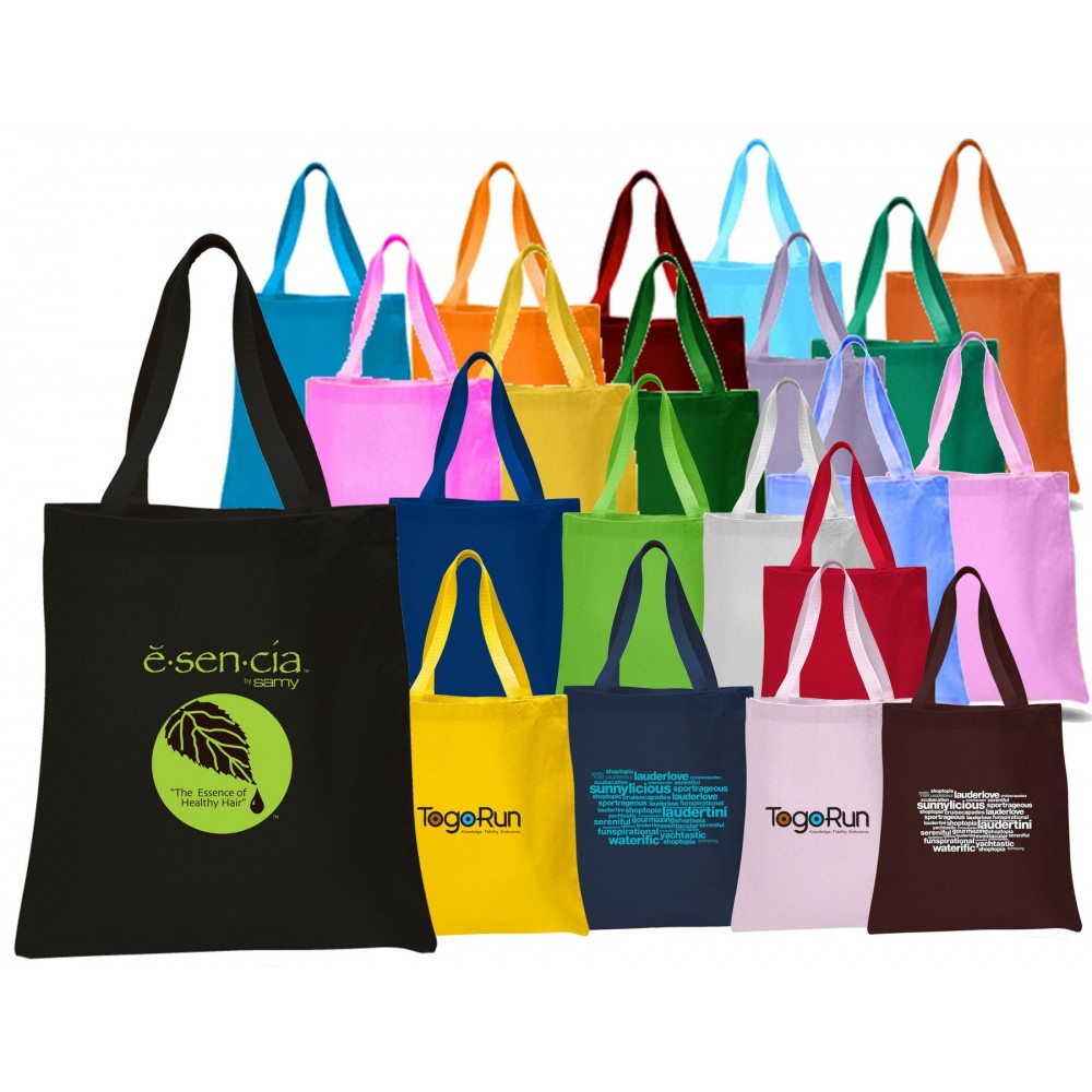 Logo Imprinted Heavy Canvas Shopping Tote Logo Imprinted Heavy Canvas Shopping Tote