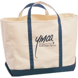 Promotional 22 Oz. Natural Canvas Boat Tote Bag (28"x16"x10")