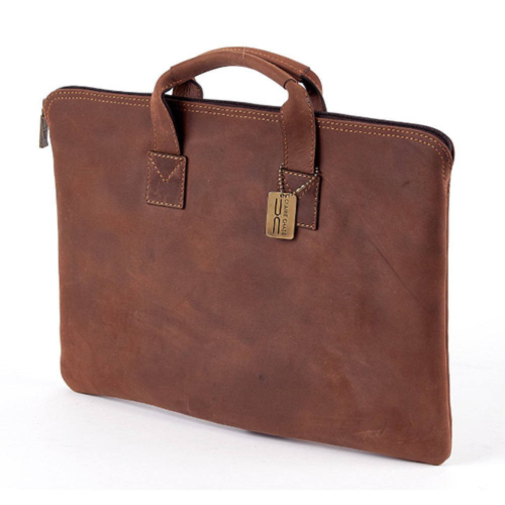 Rustic Folio with Handle Logo Imprinted Rustic Folio with Handle Logo Imprinted