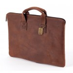 Rustic Folio with Handle Logo Imprinted