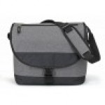 Deluxe Heathered Computer Messenger Bag with Logo