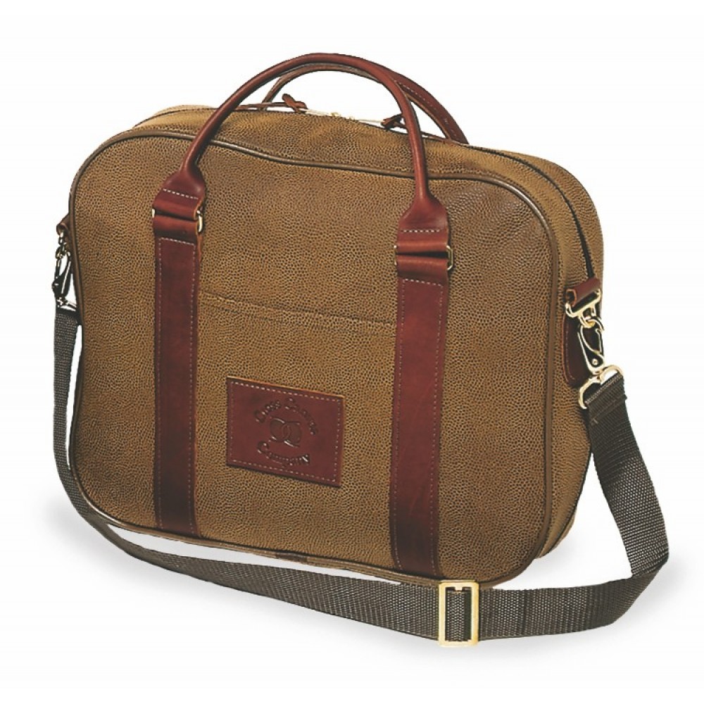 Logo Imprinted Attache Bag (Sueded Pebblegrain)