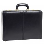 McKlein USA Lawson Black Leather Attach Case Logo Imprinted