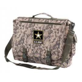 Logo Branded 600Denier Polyester Camo Portfolio Bag