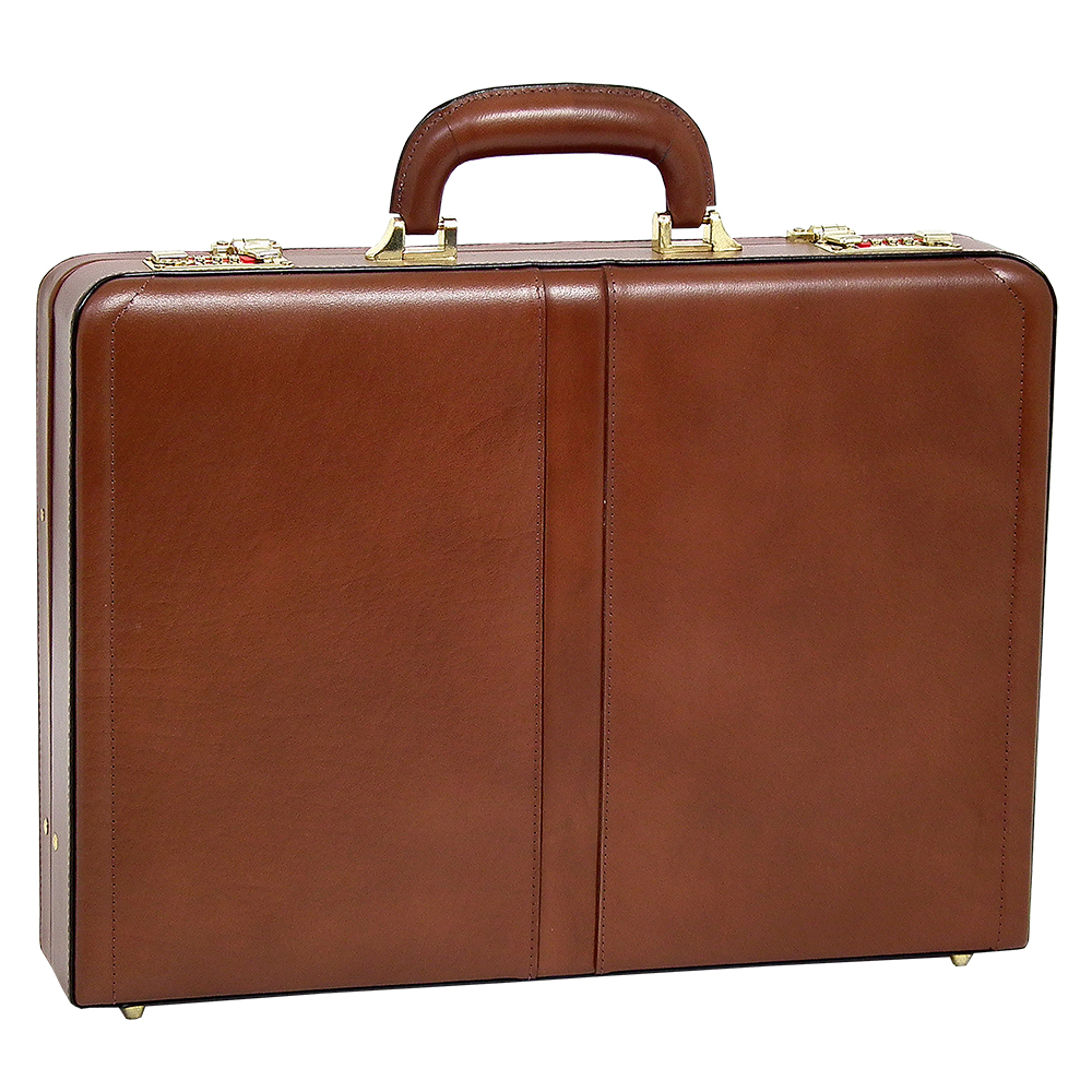 Branded McKlein USA Reagan Brown Leather Attache Case Branded McKlein USA Reagan Brown Leather Attache Case