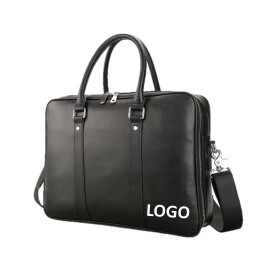 Customized Leather Briefcase Laptop Bag For Men