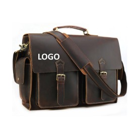 Customized Genuine Leather Business Briefcase (direct import)