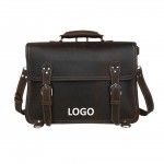 Leather Backpack Business Briefcase with Logo