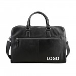 Business Leather Travel Briefcase For Men with Logo