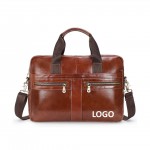 Personalized Leather Travel Briefcase For Men