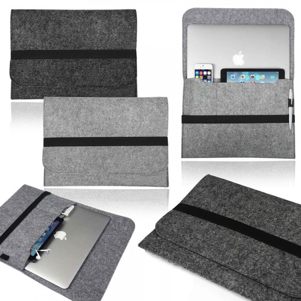 Branded iBank(R) 17" Felt Sleeve Case for Laptop Tablet Branded iBank(R) 17" Felt Sleeve Case for Laptop Tablet