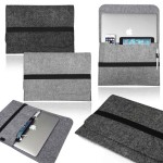 Branded iBank(R) 17" Felt Sleeve Case for Laptop Tablet