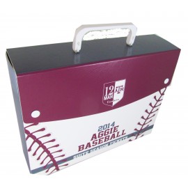 Logo Branded Medium Portfolio Briefcase Style w/ Snaps or Velcro? (12.25"x9.5"x3")