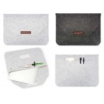 Branded iBank(R) 11" Felt Sleeve Case with pocket for Laptop Tablet