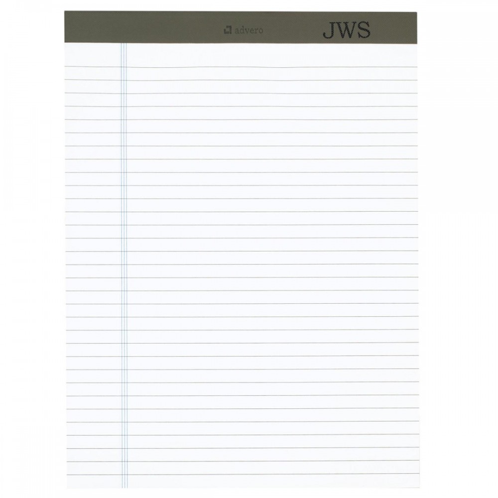 Large Premium Paper Pad - White Custom Imprinted Large Premium Paper Pad - White Custom Imprinted