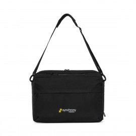 Jackson Slim Convertible Computer Portfolio - Black with Logo