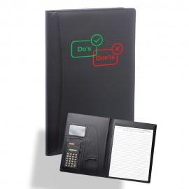 Calculator Pu Leather Portfolios with Logo