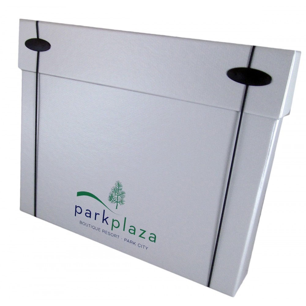 Custom Printed Manhattan Portfolio File Box Style w/ Elastic Band (11.4"x9.625"x2.25") Custom Printed Manhattan Portfolio File Box Style w/ Elastic Band (11.4"x9.625"x2.25")
