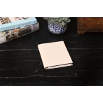 Custom Printed Pebble Calf Leather Medium-Size Padfolio -Luna White