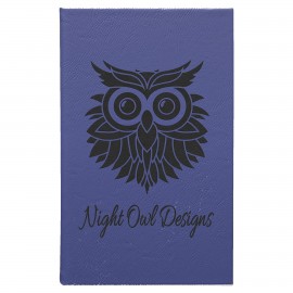 Custom Purple Leatherette Sketch Book with Unlined Notepad